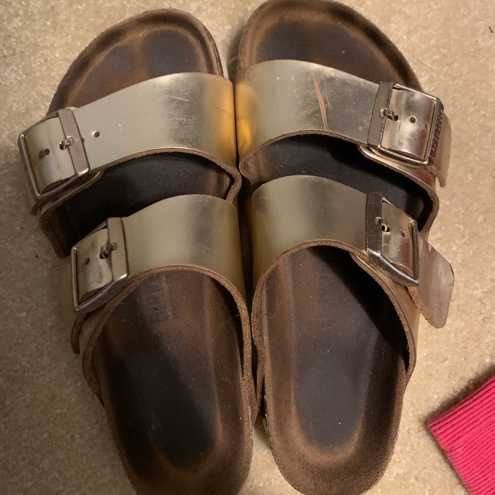 Gold Birkenstock’s